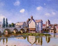 The Moret Bridge in the Sunlight