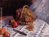 Still Life Apples and Grapes