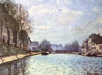 Vue du canal Saint Martin 1870