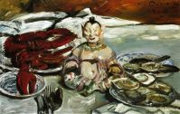 Still Life with Buddha Lobsters and Oysters