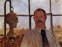 Self Portrait with Skeleton