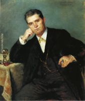 Portrait of Franz Heinrich Corinth with a Glass of Wine