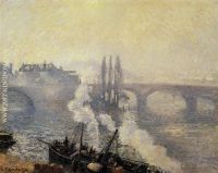 The Corneille Bridge Rouen Morning Mist