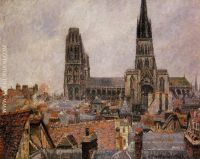 The Roofs of Old Rouen The Cathedral 