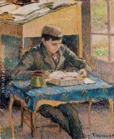 Portrait of Rodo Pissarro Reading the Artist s Son 1