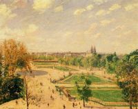 The Tuileries Gardens Morning Spring Sun