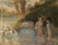 Bathing Goose Maidens