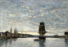 View of the Harbor at Trouville