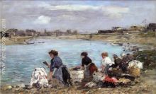 Laundresses on the Banks of the Touques 03