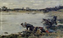 Laundresses on the Banks of the Touques 02