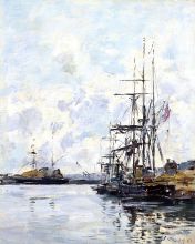 Port Sailboats at Anchor