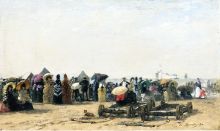 Beach Scene at Trouville 