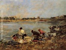 Laundresses on the Banks of the Touques 07