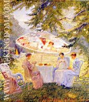 Sewing Circle in a Garden