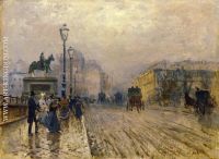 Rue de Paris with Carriages