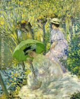 Two Young Women in a Garden