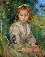 Young Girl with a Bird