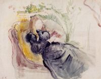 Julie Manet Reading in a Chaise Lounge