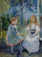 Little Girls at the Window Jeanne and Edma Bodeau 