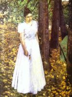 Young Woman in a Garden 