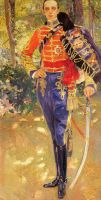 Portrait of King Alfonso XIII in a Hussar s Uniform