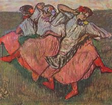 Three Russian dancers