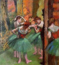 Dancers Pink and Green 1