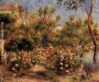 Young Woman in a Garden  Cagnes