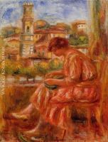 Woman at the Window with a View of Nice