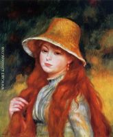 Young Girl in a Straw Hat 1