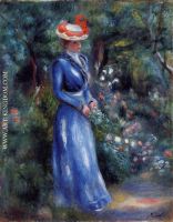 Woman in a Blue Dress, Garden of Saint Cloud