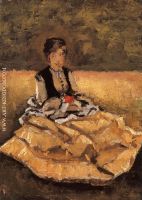 Woman Seated on the Grass