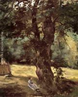 Woman Seated under a Tree