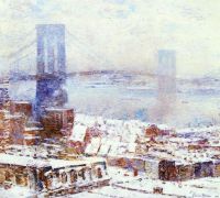 Brooklyn Bridge in Winter