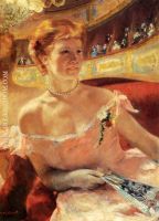 Woman With A Pearl Necklace In A Loge