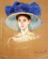 Woman s Head with Large Hat