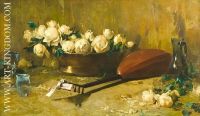 Still Life with Roses and Mandolin