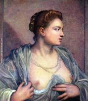 Portrait of a Woman Revealing Her Breasts