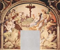 Frescoes in the Chapel of Eleonora da Toledo Entrance wall adoration of the cross with the brazen serpent