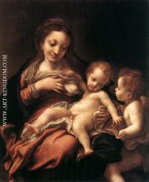 Virgin and Child with an Angel Madonna del Latte 