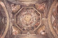 A fresco dome in the Cathedral scene preaching Overview