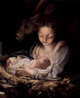 Adoration of the Shepherds The Night detail Maria and child