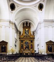 Retable and side altars