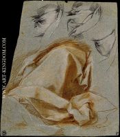 Study of Drapery for the Madonna del Gatto