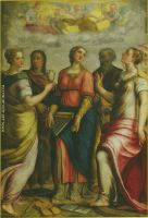 Santa Cecilia fra i Santi Giovanni Maria Maddalena Paolo e Caterina d Alessandria