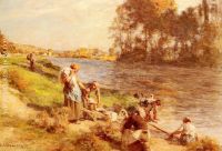 Washerwomen by the Banks of the Marne