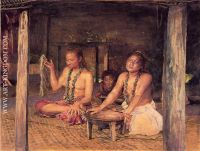 Siva with Siakumu Making Kava in Tofae s House