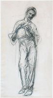 Study for Henry Lawson memorial sculpture