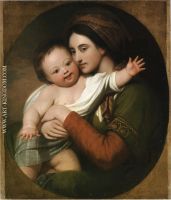 Portrait of Mrs and son Raphael