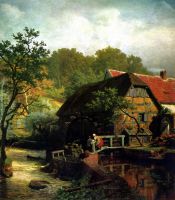 Andreas Achenbach Westphalian watermill